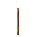 TORESS 80cm Acid Pendant Light Pendant light with a cylindrical glass shade on a white background