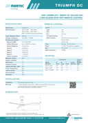 Product Spec 2 Triumph DC 52 inch smart ceiling fan with WiFi remote – Martec Australia
Modern Triumph 52 inch ceiling fan with quiet DC motor and smart control
Martec Triumph DC smart ceiling fan reversible for summer and winter. 