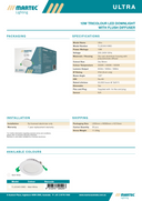 Ultra 10W Tricolour LED Downlight