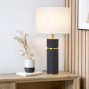 Premium bedside table lamp with soft fabric shade