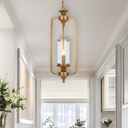 Contemporary Velden 1 Pendant Light with premium iron frame and clear glass shade, ideal for kitchen islands, breakfast bars, and dining rooms.