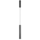 Verano LED Pendant Light in Gunmetal finish showcasing a sleek cylindrical pendant with energy-efficient integrated LED for contemporary interiors.