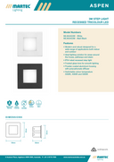 Aspen Recessed Tricolour LED Step Light