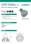 Boss 6W GU10 LED globe