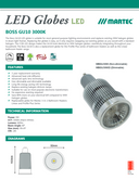 Boss 9W GU10 LED globe