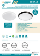 Conrad 15W / 24W / 35W Tricolour LED Oyster