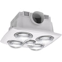 Contour 4 3-in-1  Bathroom Heater with 4 Heat Lamps, Exhaust Fan and LED Light