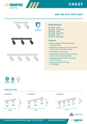 Crest IP65 Surface Mount Spotlight