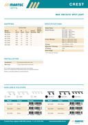 Crest IP65 Surface Mount Spotlight