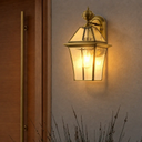 RYE Outdoor Wall Bracket Antique Brass E27 IP43