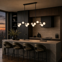 MORAN 14-Light Linear Pendant Black