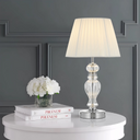 CADIZ Table Lamp Chrome & Clear Glass