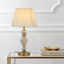 CADIZ Table Lamp Chrome & Clear Glass