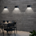 BLOC LED Wall Lamp Silver IP65