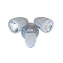 ILLUME Twin LED Sensor Security Spotlight Silver 20W IP44