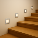 STOW Square Stair Light 3W LED 3CCT Silver