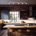 PICARD 5 Spot GU10 LED Ceiling Light 3CCT Black Sand