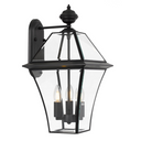 RYE 3-Light Outdoor Wall Bracket E14 IP43 Black