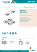 Essence 4 – 3 in 1 Bathroom Heater and Exhaust Fan with 4000K LED Light