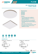 Flow 240 / 295 Round or Square Exhaust Fan