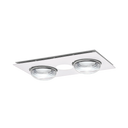 Forme 2 3-in-1 bathroom heater with 2 heat lamps and an LED light