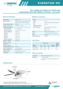 Kingston DC 50 inch smart ceiling fan with WiFi remote and LED light – Martec Australia Modern Kingston 50 inch ceiling fan with quiet DC motor and integrated LED light. Energy-efficient Kingston DC ceiling fan with LED light, reversible summer/winter mode. Lights and Fans Online. Product Specification 2