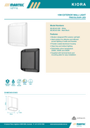 Kiora Tricolour LED Exterior Wall Light