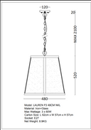 LAUREN P3 48CM NKL