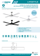 Lifestyle Series 1320mm (52") Ceiling Fan with Light