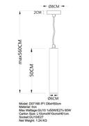 TORESS 50CM GLD
