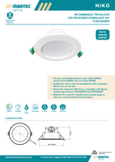 Niko 9W Tricolour LED Downlight