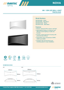 Nova 6W/12W Tricolour LED Wall Light