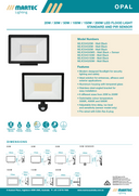 Opal LED Floodlight with or without Sensor