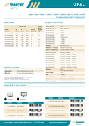 Opal LED Floodlight with or without Sensor