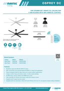 Osprey DC 80″ (2050mm) Smart Ceiling Fan With WIFI Remote Control