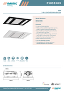 Phoenix 3-in-1 Fan Heater, Light and Exhaust