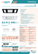 Martec Phoenix 3-in-1 Bathroom Heater Fan Light