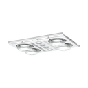 Profile Plus 4 3-in-1  Bathroom Heater with 4 Heat Lamps, Exhaust Fan and GU10 LED Light