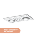 Profile Plus DC 2 3-in-1 Bathroom Heater with 2 Heat Lamps, Exhaust Fan and GU10 LED Light Martec .Lights and fans online 