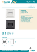 Quattro Recessed Tricolour LED Step Light