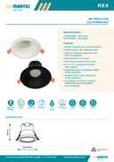 Rex 9W Tricolour LED Downlight