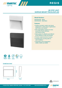 Regis Surface Mount Tricolour LED Step Light