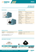 Rex 9W Tricolour LED Downlight