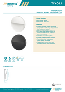 Tivoli Surface Mount Tricolour LED Step Light