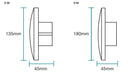 Torino 6W/9W Tricolour LED Wall Light