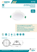 Vito 9W Tricolour LED Downlight